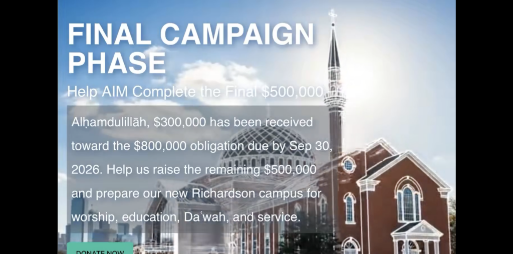 From Baptist Church to Islamic Campus: AIM’s Plans for Richardson Property